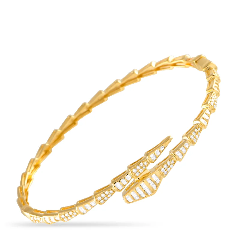 Multi-chain bracelets-LB Exclusive 14K Yellow Gold 0.75ct Diamond Bracelet BA02547-Y