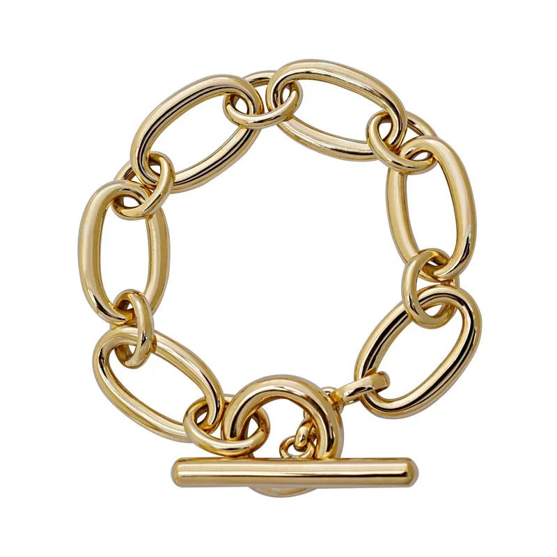 Soft enamel bracelets-Toggle Bracelet - Gold  (2176D)