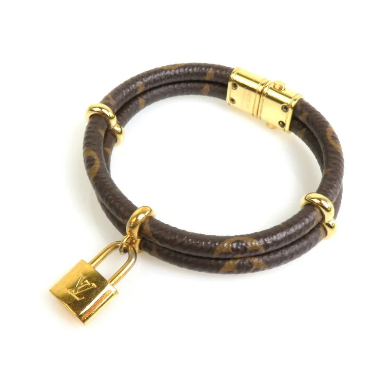 Woven cord bracelets-Louis Vuitton  Canvas Monogram Charm Bracelet (Pre-Owned)