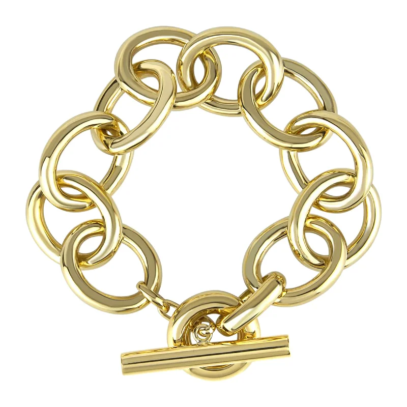 Chiseled initial bangles-Bracelet - Gold