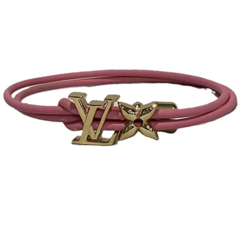 Fine filigree bangles-Louis Vuitton  Leather Metal Charm Bracelet (Pre-Owned)