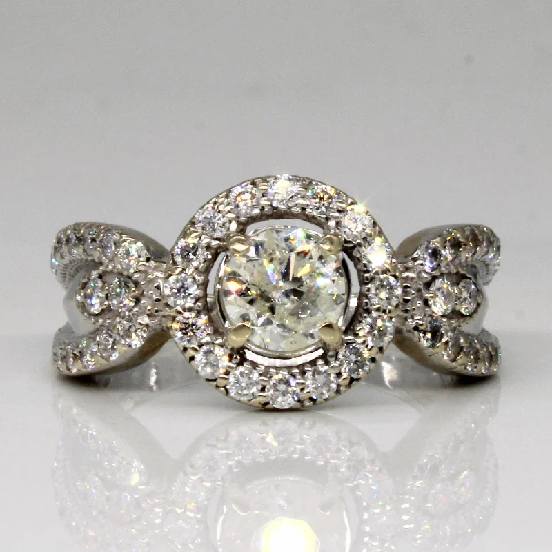 Thick geometric rings-Diamond Engagement Ring | 1.00ctw | SZ 5.25 |