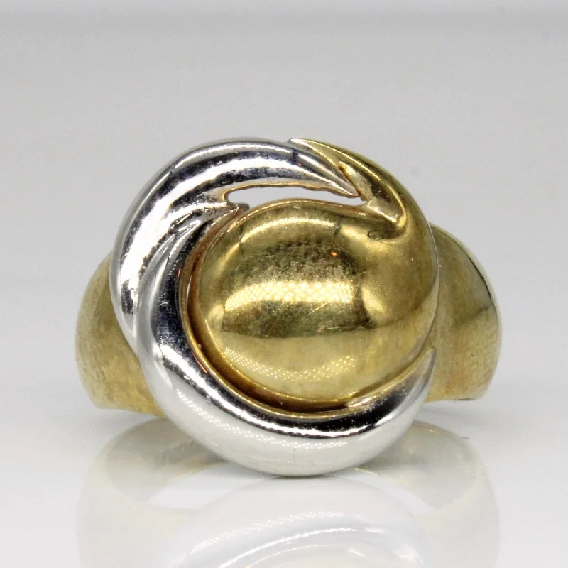 Spirit eye rings-10k Two Tone Gold Knot Ring | SZ 9.5 |