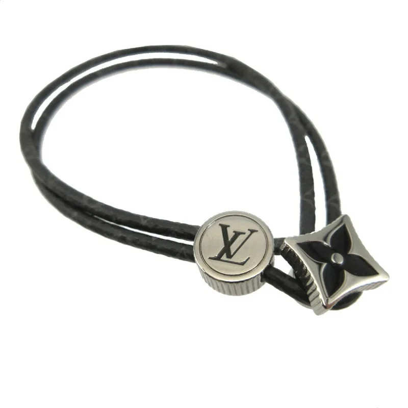 Root carved bracelets-Louis Vuitton Monogram Eclipse Metal Monogram Eclipse Charm Bracelet (Pre-Owned)