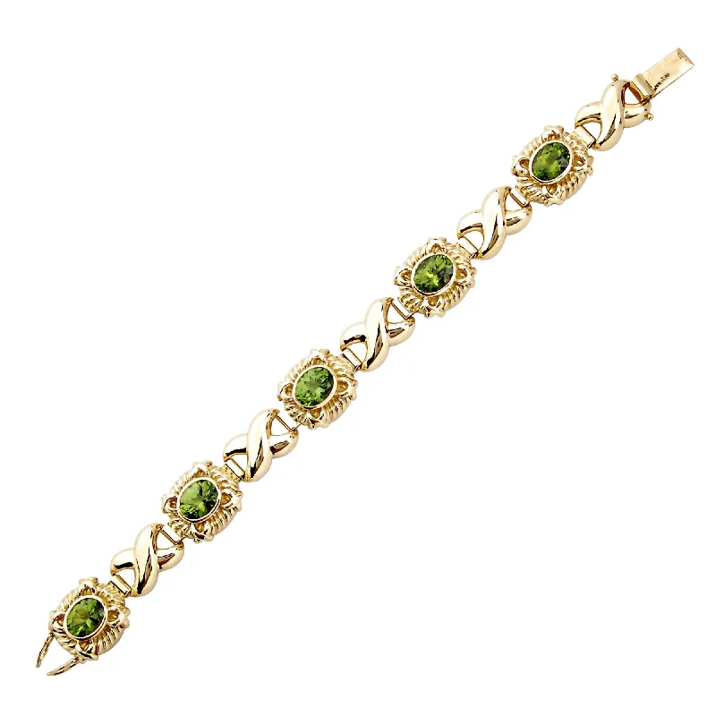 Small wing bangles-Bracelet- Peridot (1248A)