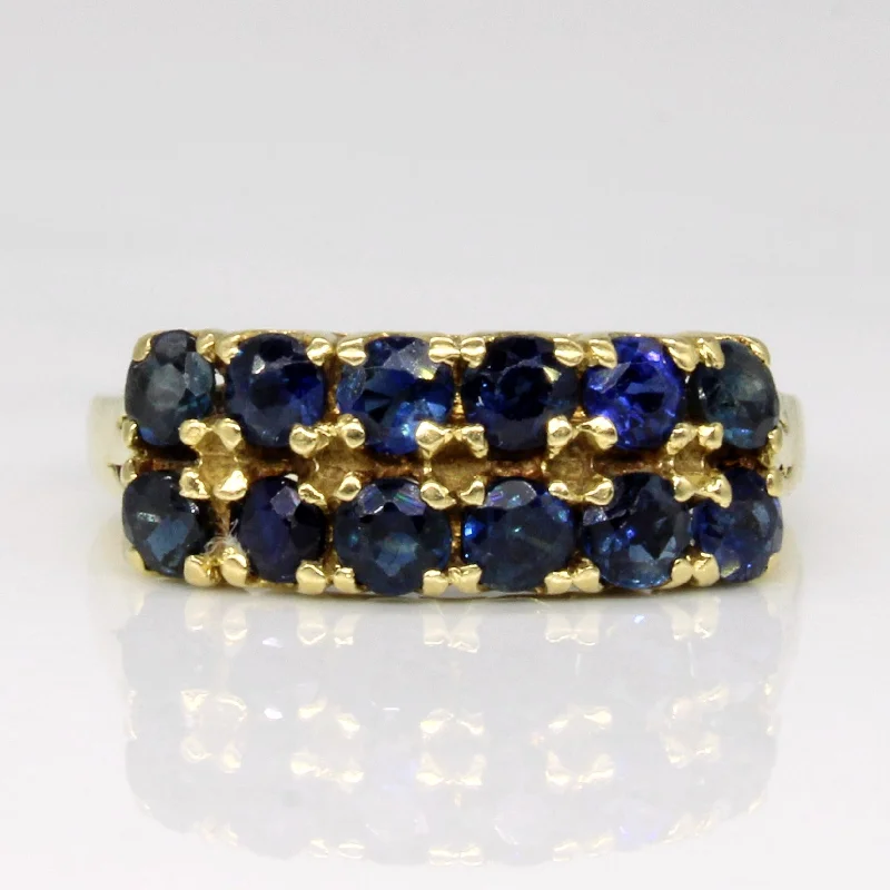 Yarn edge rings-Sapphire Ring | 1.44ctw | SZ 6 |