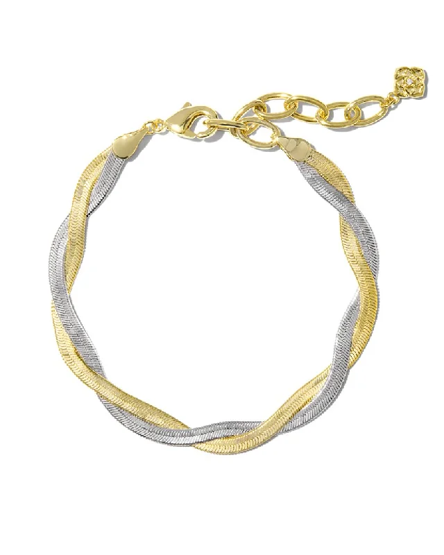 Oval design bangles-Kendra Scott Hayden 14K Plated Chain Bracelet