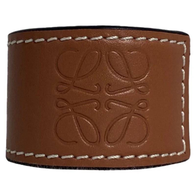 Hand-forged bangles-Loewe Wrap Bracelet in Brown Leather