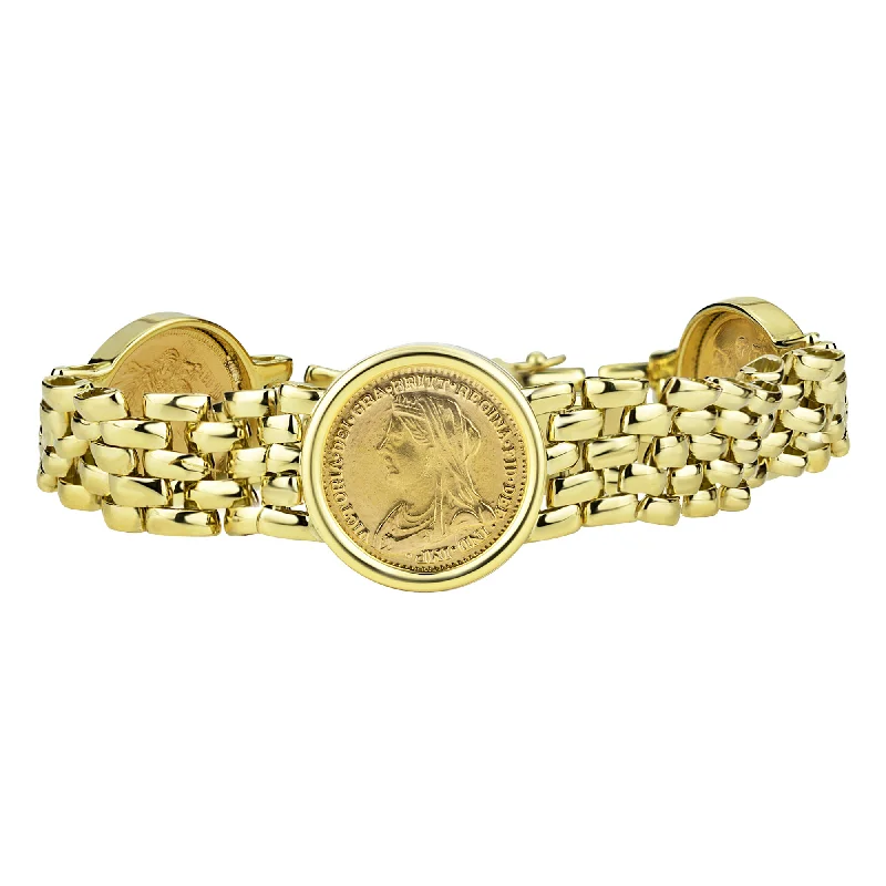 Bright diamond bracelets-Bracelet - Gold (2313B)