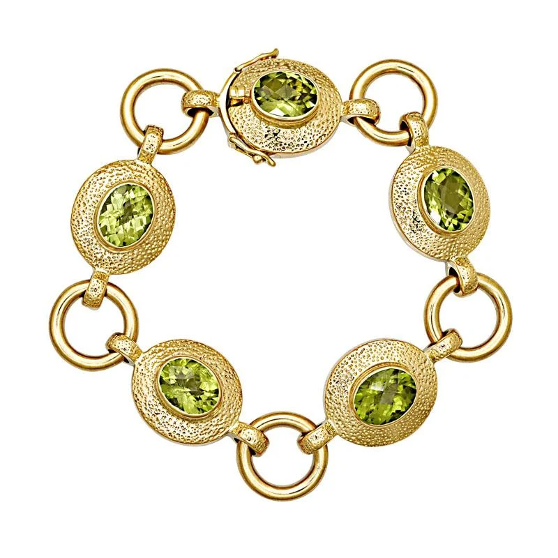 Fine stack bracelets-Bracelet-Peridot  (1150D)