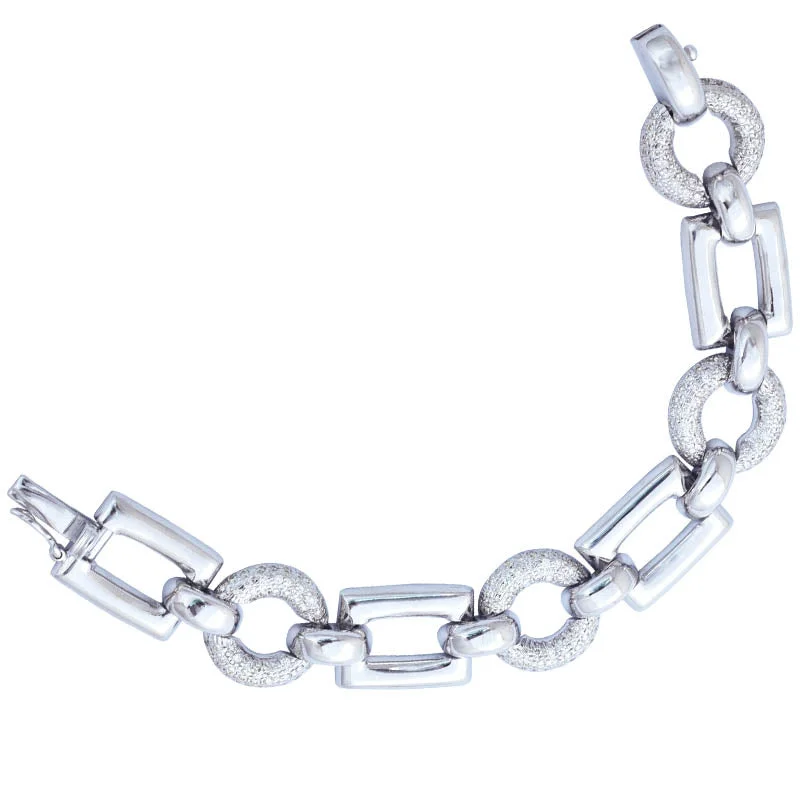 Graceful art bracelets-BRACELET- DIAMOND IN STERLING SILVER