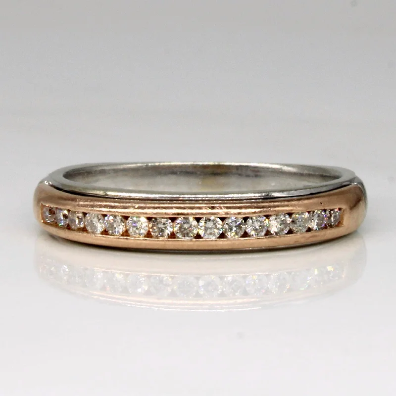 Light wood rings-Channel Set Diamond Ring | 0.18ctw | SZ 8.5 |