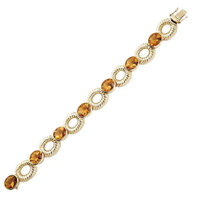 Poppy motif bangles-Bracelet-Citrine  (1246B)