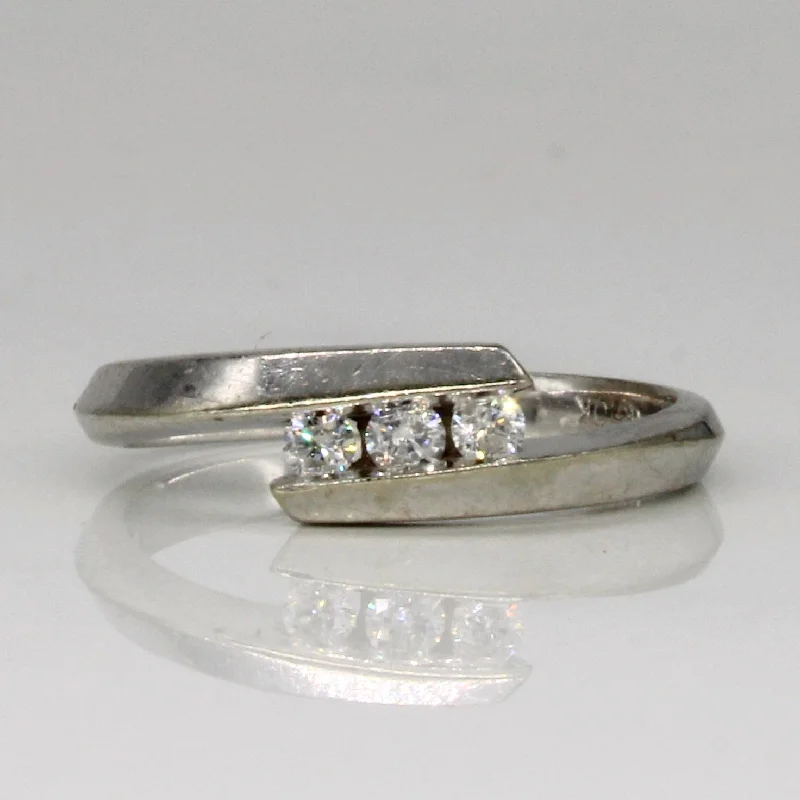 Heliodor cut rings-Channel Set Diamond Ring | 0.12ctw | SZ 5 |