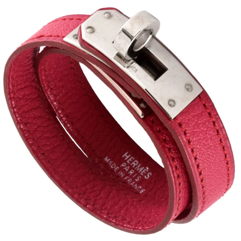 Fiber wrap bracelets-Hermes Kelly  Leather Charm Bracelet (Pre-Owned)