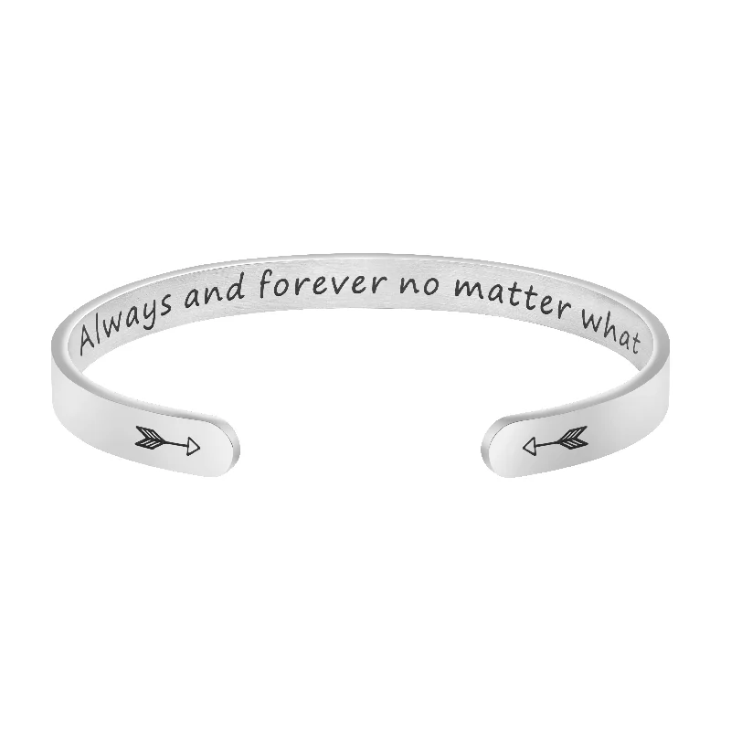 Smooth link bracelets-Always and Forever No Matter What Bracelets