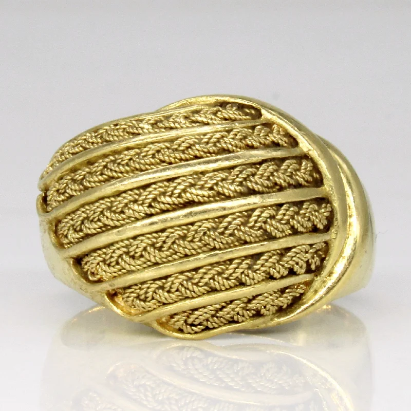 Stream shape rings-18k Yellow Gold Ring | SZ 11 |