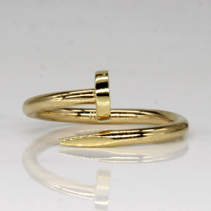 Bali tile rings-18k Yellow Gold Nail Ring | SZ 7.75 |