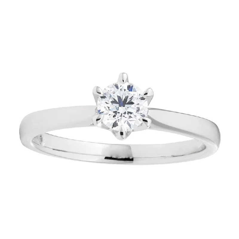 Rich cocktail rings-Flawless Cut Platinum Diamond Ring 0.5-0.54 Ct