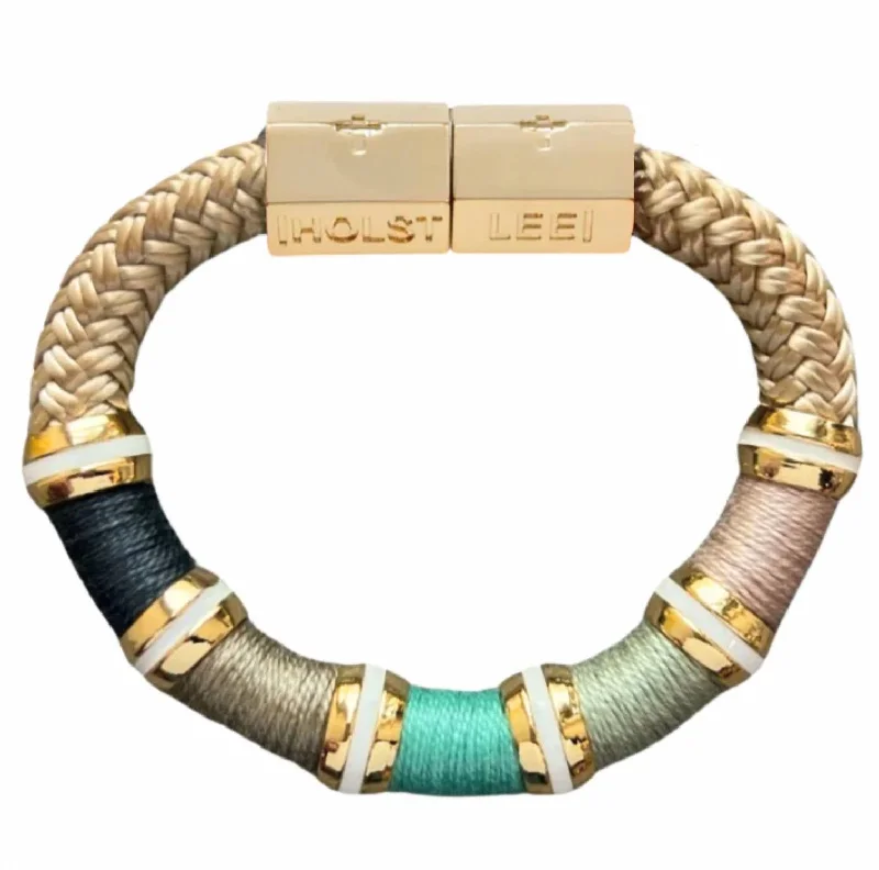 Fine accent bracelets-Colorblock Bracelet In Sand