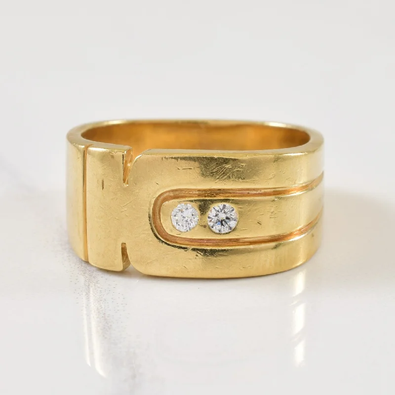 Stream style rings-Dual Diamond Ring | 0.10ctw | SZ 10.25 |