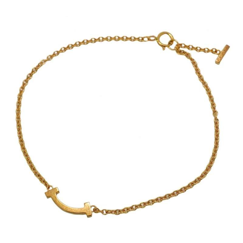 Simple dot bangles-Tiffany yellow gold (18K) Charm Bracelet (Pre-Owned)