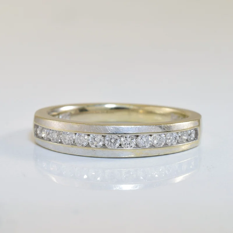 Oval stone rings-Channel Set Diamond Ring | 0.27ctw | SZ 6 |