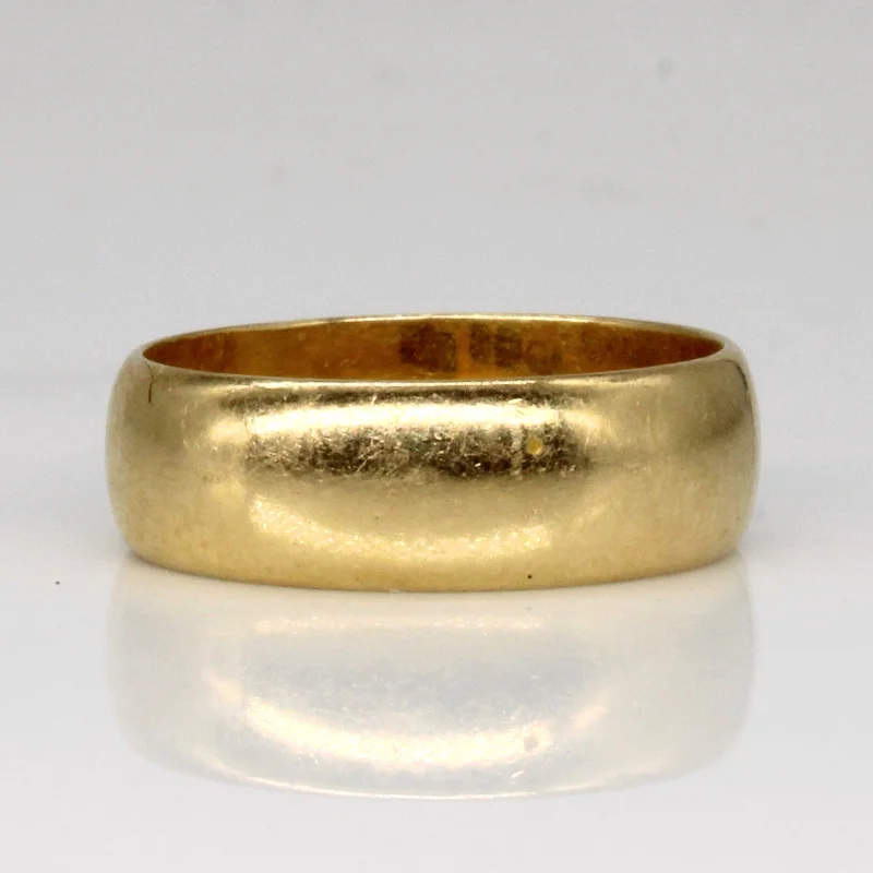 Fine rose rings-18k Yellow Gold Wide Band | SZ 7.5 |