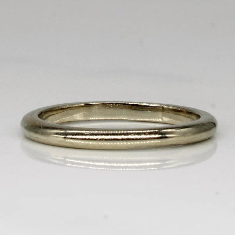 Aged lock rings-14k White Gold Band | SZ 5 |