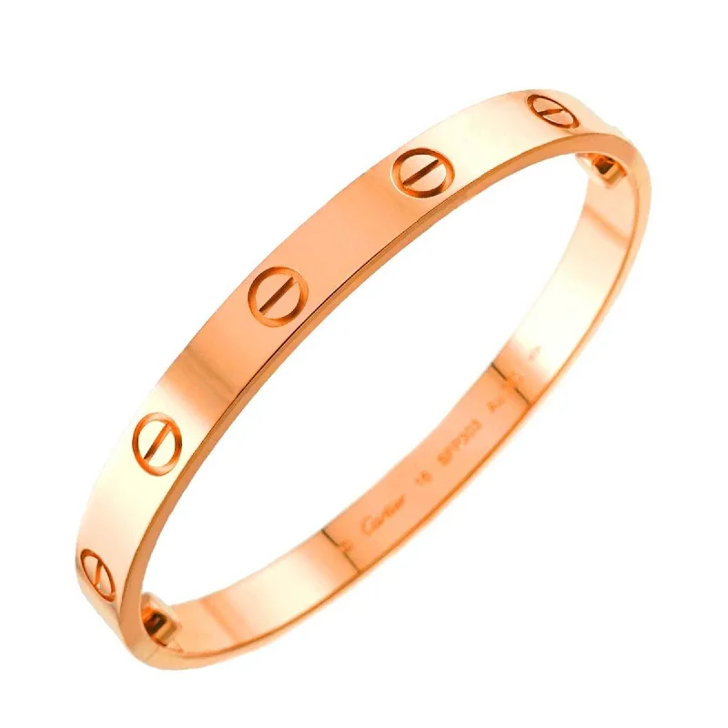 Thick cuff bangles-Cartier Love pink gold (18K) Charm Bracelet (Pre-Owned)